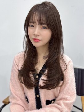 ユーフォリア 銀座(Euphoria) 透明感カラー 艶髪 ヨシンモリ チェリーブラウン レイヤーカット