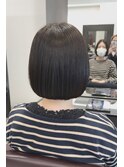 ミニボブ　髪質改善ストレート　酸性ストレート