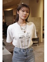 キールーム 伊丹西台店(Kir'oom)&nbsp;［スタイリスト:香川］切りっぱなしボブ×ブリーチカラー