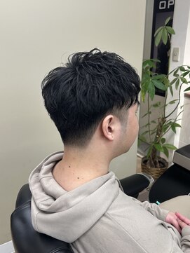 オアゾバーバー(OAZO BARBER) アイロンパーマ 濡れパン