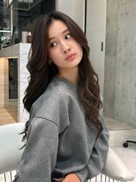 ロンドルピナス 小倉(Lond Lupinus)&nbsp;ミディアムヘア暗めカラー/デザインカラー/フェイスフレーミング