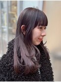 透明感ラベンダー/顔まわりレイヤー
