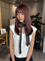 ゼストプラス(ZEST plus) ブリーチリタッチのみでワインピンク.・*