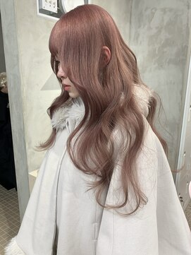 ペレ アネックス 大阪梅田茶屋町店(PELE ANNEX) ピンクベージュ/アンブレラカラー/クールショート/前髪/梅田
