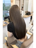 アルーナビューティデザイン&nbsp;ブリーチ無しダブルカラー×オリーブベージュ
