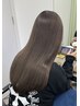 透明感ケアカラー+集中補修トリートメント