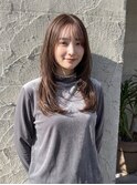 【小顔効果◎】韓国風レイヤー×透明感カラー