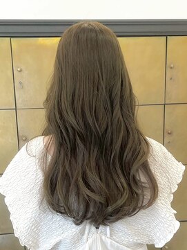 ヘアーアイスカルテット(HAIR ICI QUARTET) ブリーチなし×オリーブグレージュ◎20代30代透明感カラー
