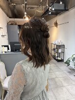 ウック 名古屋 名駅(wooc)&nbsp;名古屋駅ヘアセット/ハーフアップ/金箔/ヘアアレンジ