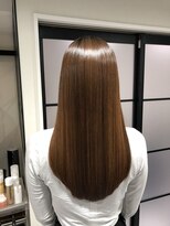 BONDZSALON麻布十番/髪質改善/ヘッドスパ/縮毛矯正/レイヤーカット【ボンズサロン】&nbsp;麻布十番 黒髪 メルティカラー ウルフミディ シースルーバング