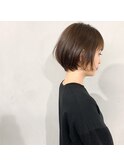 #簡単セットなショートボブ