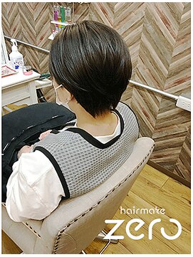 ヘアーメイクゼロ 坂戸駅前店(hairmake zero) ハンサムショート　グレージュカラー