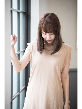 カリン 横浜店(carin) 【carin横浜】暗めカラー/大人ガーリー/鎖骨ミディアム