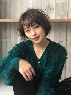 クシュ 所沢東口店(kusyu...) ボブカット×ワンレンボブ×ヌーディーカラー×ふわふわボブ