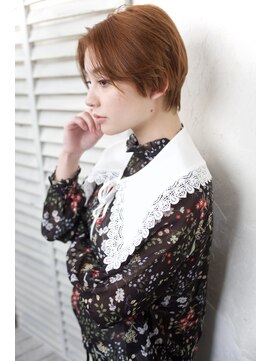 アール 北千住店(ar) 前下がりショート/前髪なしショート/カシスブラウン20代30代40代