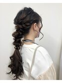 編みおろしアレンジ