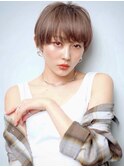 【mute原宿】マニッシュショート×スモーキーベージュ