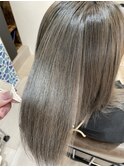 ブリーチなし!アッシュグレージュ!