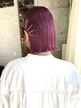 ラニヘアサロン(lani hair salon) 【天神/大名】ローピンク【アレンジ】