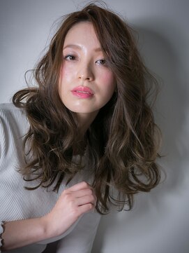 カバーヘアアンドスパ ブリス 浦和(COVER HAIR&SPA bliss) グレージュアッシュ大人巻きかきあげロングv浦和20代30代40代