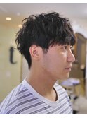 波巻き無造作マッシュ