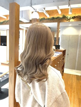 ジールサロン つくば本店 【人気オーダー】ミルクティーベージュカラー