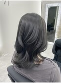 ブリーチなしでグレー感が欲しい方に☆暗髪アッシュブラック