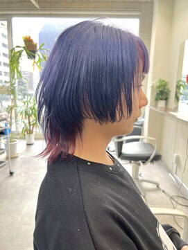 ルーツ ヘア デザイン(roots hair design) 西区新町美容室★roots★メンズウルフカットデザインカラー