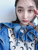 フィーリーカラー 大阪梅田店(feery color)&nbsp;オリーブベージュショートミニボブグレージュブリーチレイヤー