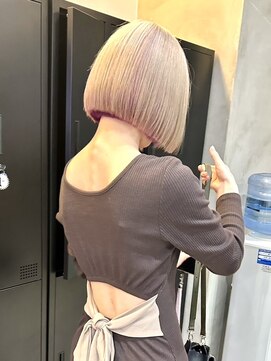 セシルヘアー(CECIL hair) ミルクティーベージュ×ボブ　下北沢