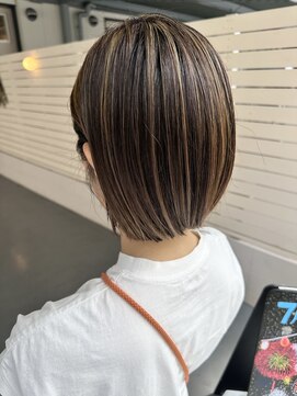 シダ(sida) 白髪ぼかし ハイライトグラデーション