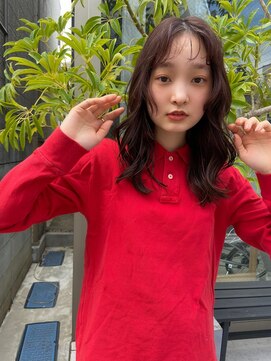 アクアオモテサンドウ(ACQUA omotesando) △大人可愛い癖毛風ウルフパーマレイヤーパーマベージュカラー