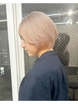 ラニヘアサロン(lani hair salon) ミルクティー＆オレンジ/耳かけインナー/イヤリングカラー