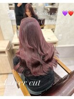 シエル 青森店(CIEL)&nbsp;レイヤーカット×カシスピンク