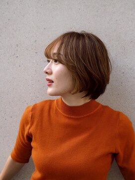 松本平太郎美容室 銀座本店 イノアカラー×ショートボブ/30代40代50代60代