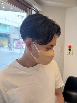 チュール(ture) センターパート【ニュアンスパーマ/メンズ/メンズカット/眉毛】