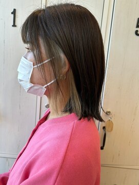 ルプラ チッタ(le-pla Citta) ボブ/インナーカラー/ホワイト