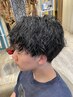ツイストorスパイラルパーマ+メンズカット