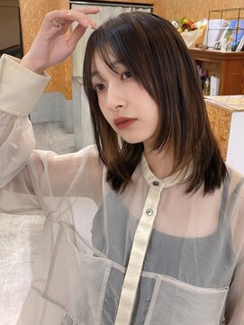 ハニーシブヤ(HONEY shibuya) ハッシュカット/シャギー/チャコールグレー/レイヤーカット1