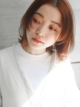 エインアンリー 明治神宮前(AIN.ANLY.) 3肩上ボブ色っぽボブ軽めボブくせ毛風パーマくるくるパーマ韓国