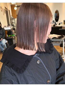 ラック 津田沼(LUCK) ココアベージュ/オリーブグレー/シャギーボブ/ウルフボブ