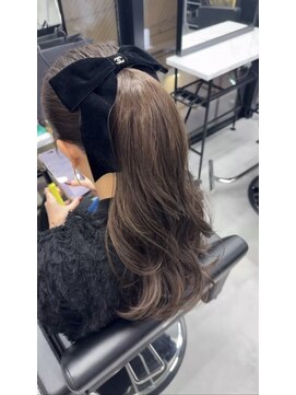 グラス 春吉2号店(glass) ポニーテール/アップ/ハーフアップ/羽エクステ/韓国エクステ