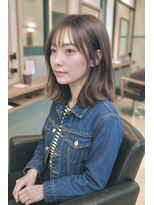 ソッカ(socca)&nbsp;切りっぱなしミディアムレイヤーボブ