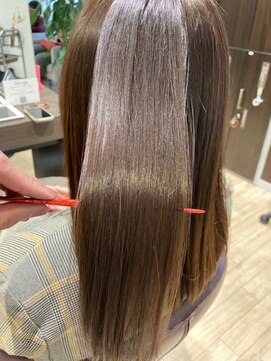 シーズヘア南口店 大好評！艶髪　極上の縮毛矯正　ダイヤモンドナノキュア