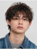 メンズシースルーマッシュニュアンスパーマシャドウパーマテテ風