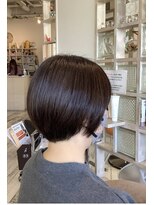 アシャ ヘアー ソリューション 神戸店(asha hair solution) ダークパープル/ナチュラルショート/夏のヘアアレンジ/摂津本山