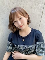 アオトーキョー 北千住(ao.tokyo)&nbsp;透明感ベージュ×くびれ外ハネボブ