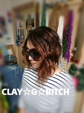 クレイジービッチ(CLAY G BITCH) 仙台エクステ ショートヘアウェーブエクステ 仙台編み込み