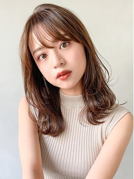 キリ 表参道(kyli) 大人かわいいコテ風パーマボブルフ小顔カット薄めバング外ハネ＊