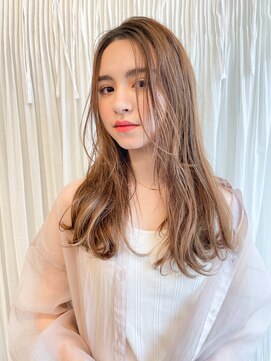 マグノリア オモテサンドウ(MAGNOLiA Omotesando) かきあげゆるウェーブ♪くびれロングニュアンスカールパーマ